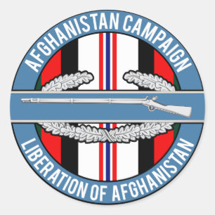 Afghanistan Liberation CIB Runt Klistermärke
