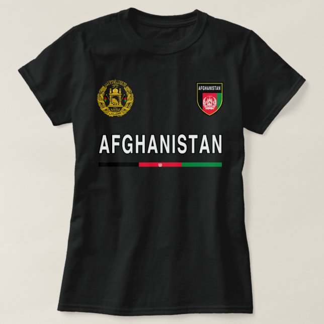 Afghanistan T-shirt Sport/Ocer Jersey Tee F (Design framsida)
