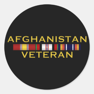 Afghanistan Vet Stickers Runt Klistermärke