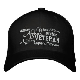 Afghanistan Veteran - Embroiderad Hat Broderad Keps