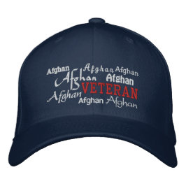Afghanistan Veteran - Embroiderad Hat Broderad Keps