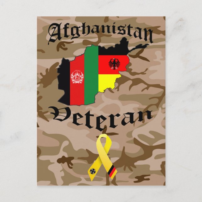 Afghanistan Veteran German Vykort (Framsida)