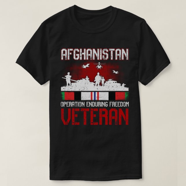 Afghanistan Veteran Graphic Tee (Design framsida)