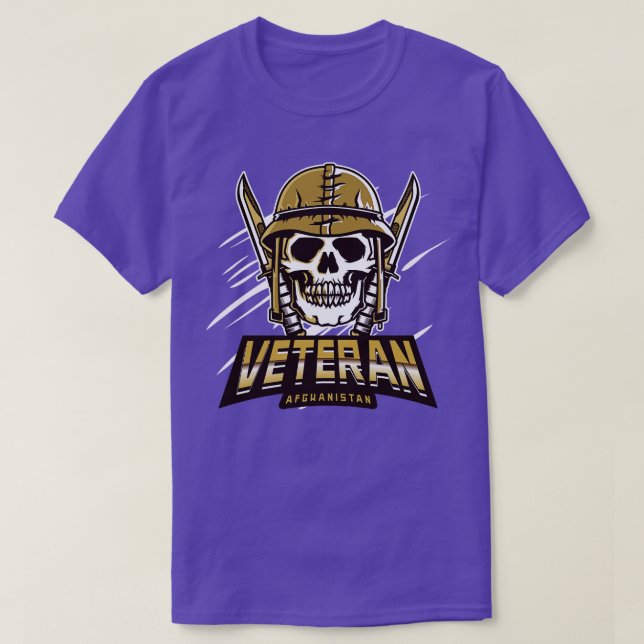 Afghanistan Veteran T Shirt (Design framsida)