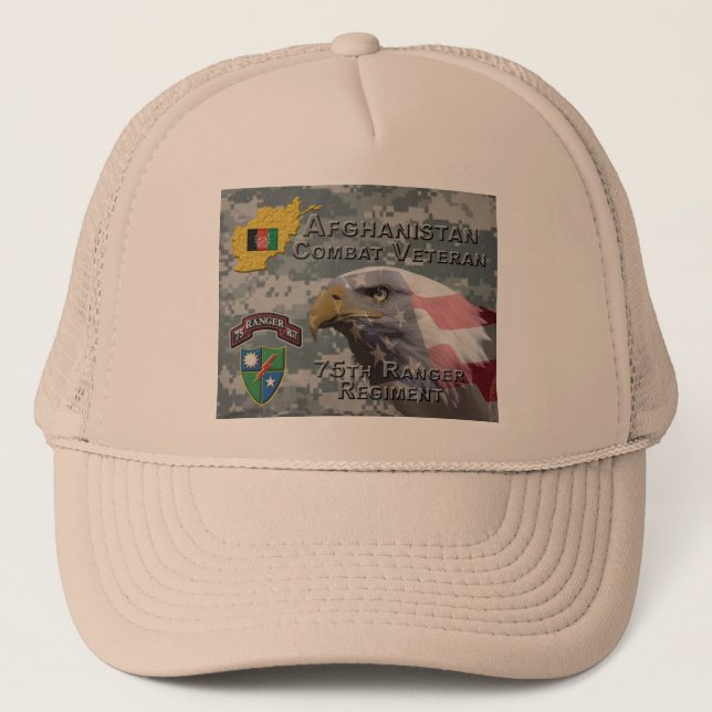 Afghanistankrigsveteran 75:e Rangerregementet Keps (Framsida)