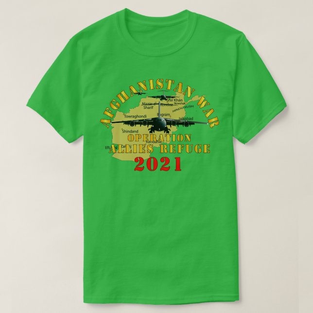 AfghanistanOperation Allies Refuge 2021 T Shirt (Design framsida)