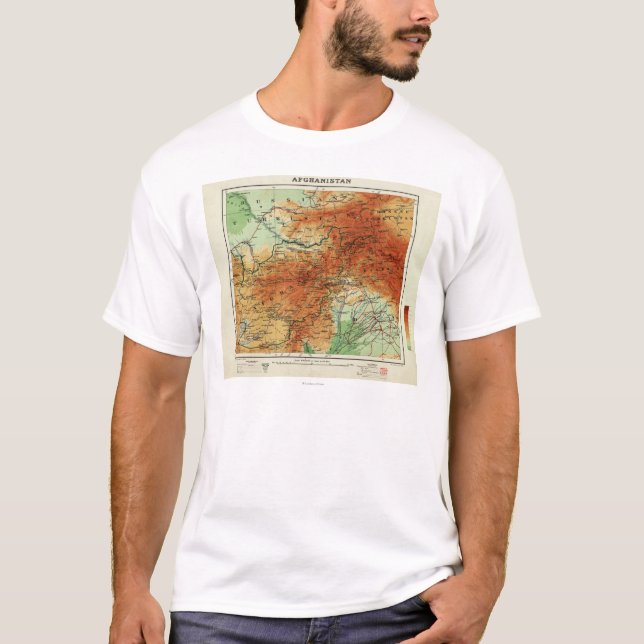 AfghanistanPanoramic MapAfghanistan Tee (Framsida)