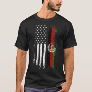 Afghanistans amerikanska Flagga T Shirt