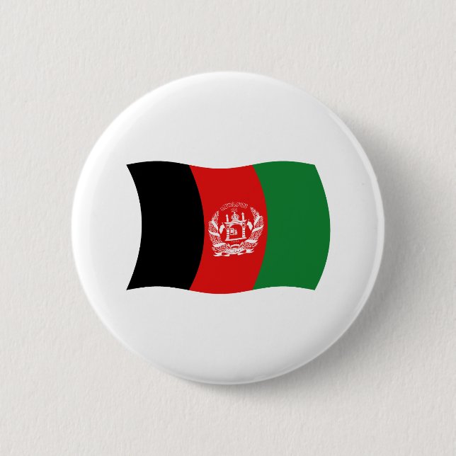 Afghanistans flagga knapp (Framsida)
