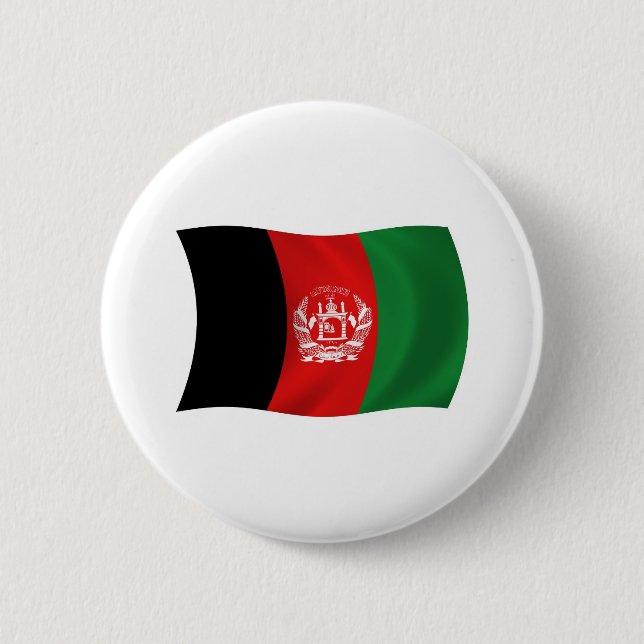 Afghanistans flagga knapp (Framsida)