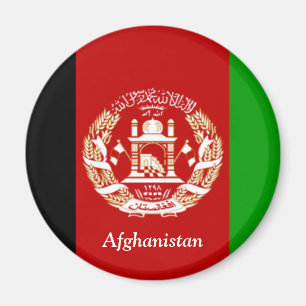 Afghanistans Flagga Magnet