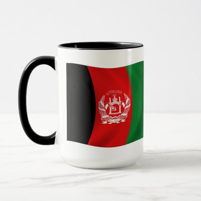 Afghanistans flagga Mugg (Vänster)