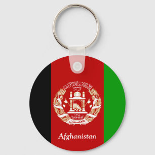 Afghanistans Flagga Nyckelring