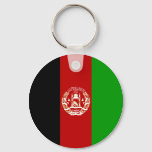 Afghanistans Flagga Nyckelring