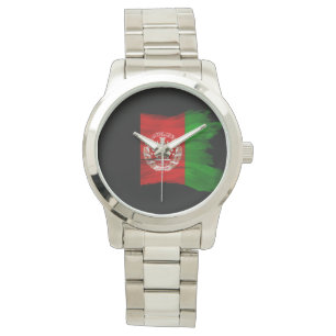Afghanistans flagga-penseldrag, nationell flagga armbandsur