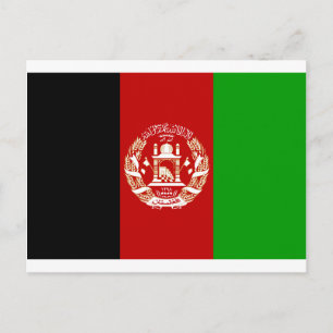 Afghanistans Flagga Vykort