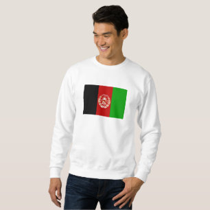Afghanistans patriotiska flagga lång ärmad tröja