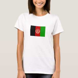 Afghanistans patriotiska flagga tee shirt