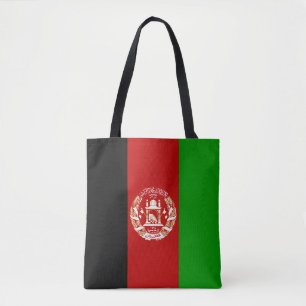 Afghanistans patriotiska flagga tygkasse