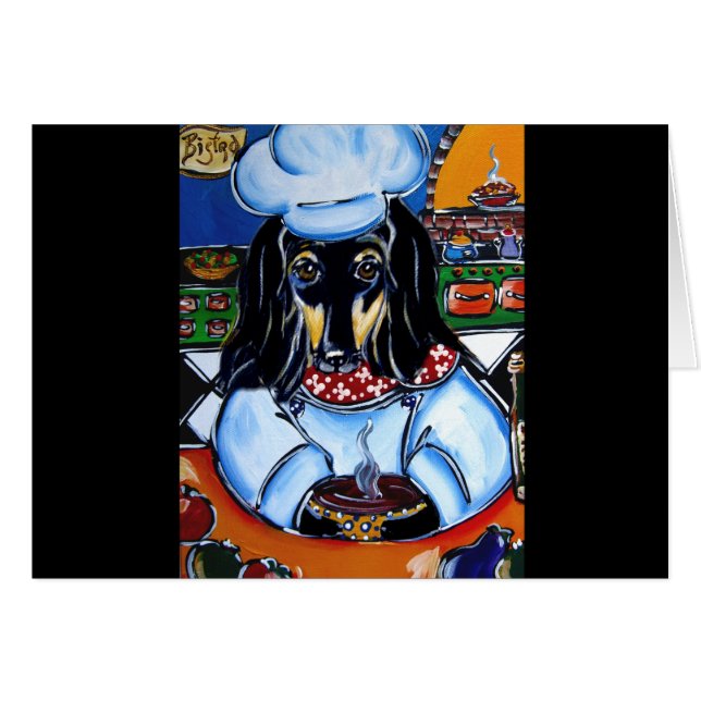 Afghansk Chef Hälsningskort (Framsidan Horizontal)