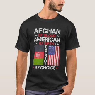Afghansk efter blodet American by Birth Patriot by T Shirt