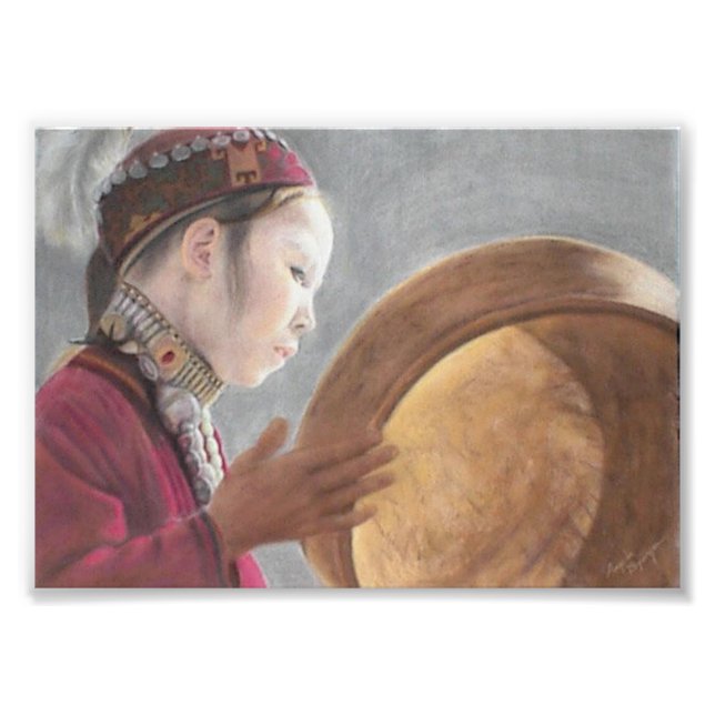 Afghansk flicka fototryck (Framsidan)