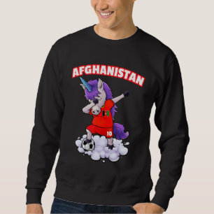 Afghansk fotbollsdocka i afghanska Flagga Lång Ärmad Tröja
