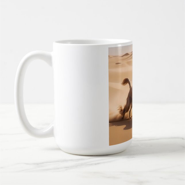 Afghansk hound Elegant Ras Coffee Mugg (Vänster)