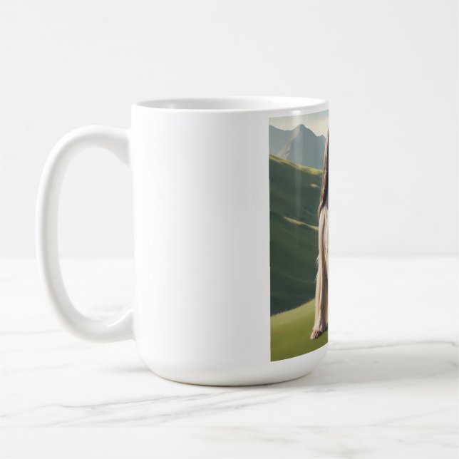 Afghansk hound Elegant Ras Coffee Mugg (Vänster)