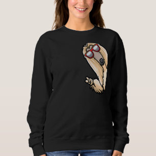 Afghansk hound från sidan med solglasögon t shirt