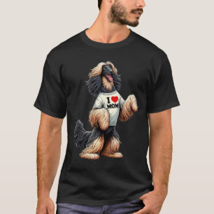 Afghansk hound Mamma I Kärlek Mamma afghanskt Houn T Shirt