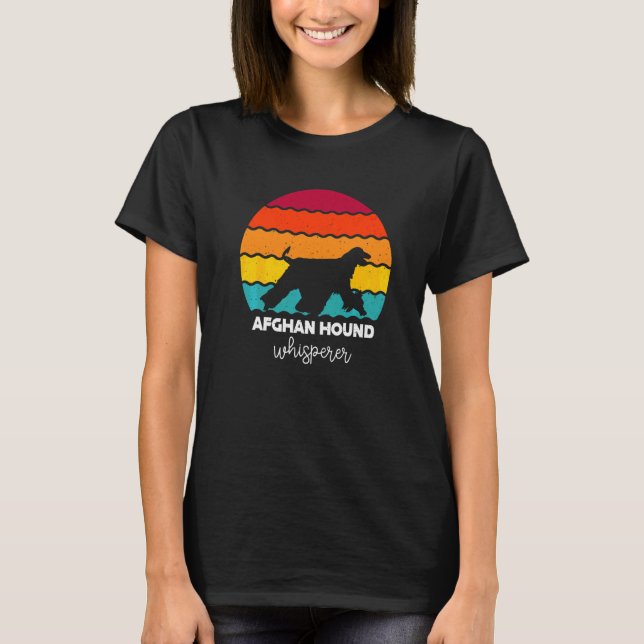Afghansk Hound-viskare T Shirt (Framsida)