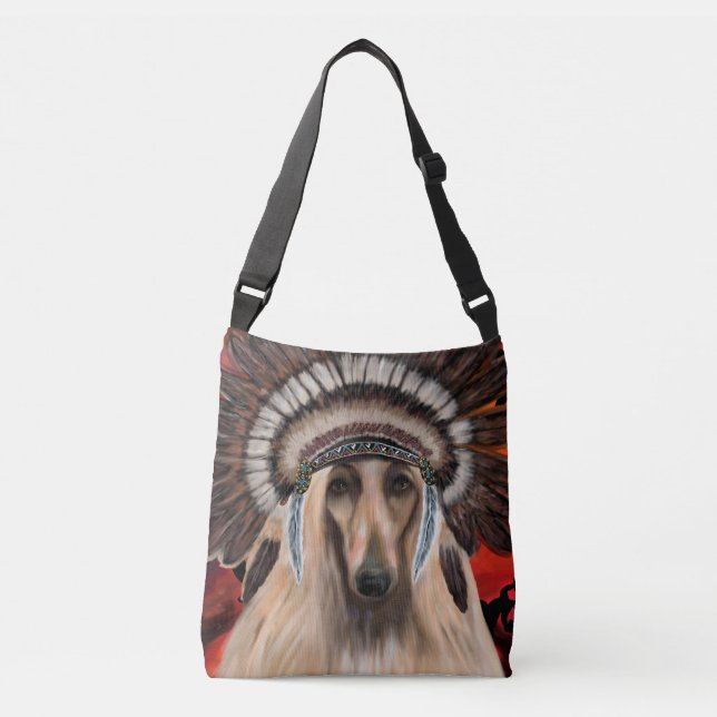Afghansk hund axelväska (Framsida)