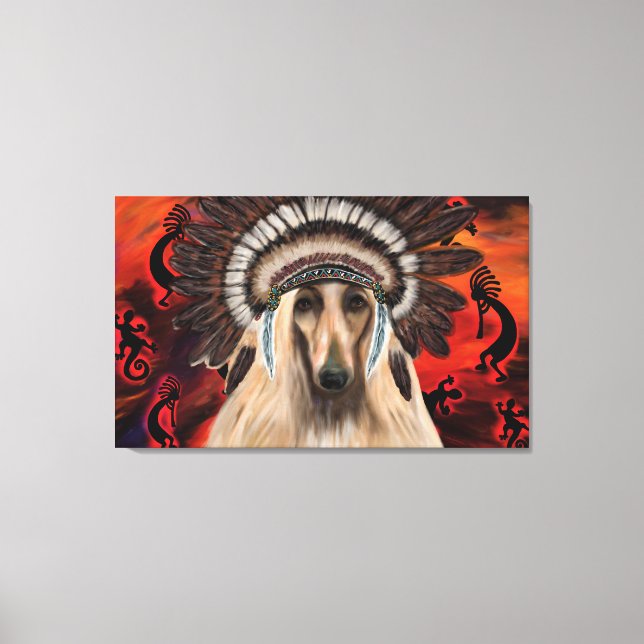 Afghansk hund canvastryck (Framsida)