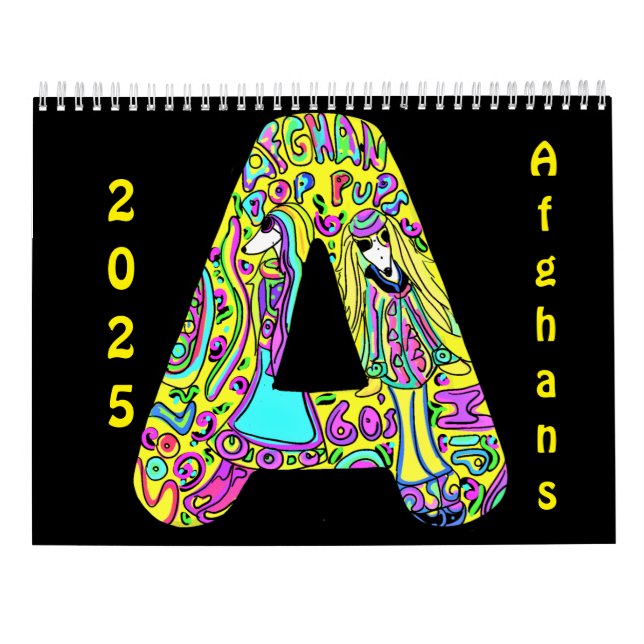 Afghansk hund     kalender (Baksida)