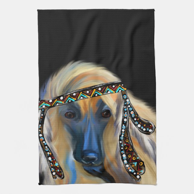 Afghansk hund kökshandduk (Vertikal)