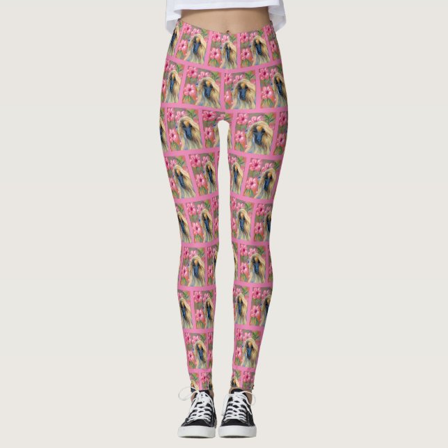 Afghansk hund   leggings (Framsida)