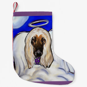 Afghansk hund liten julstrumpa