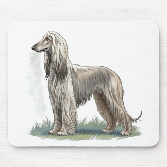 Afghansk hund musmatta (Framsidan)