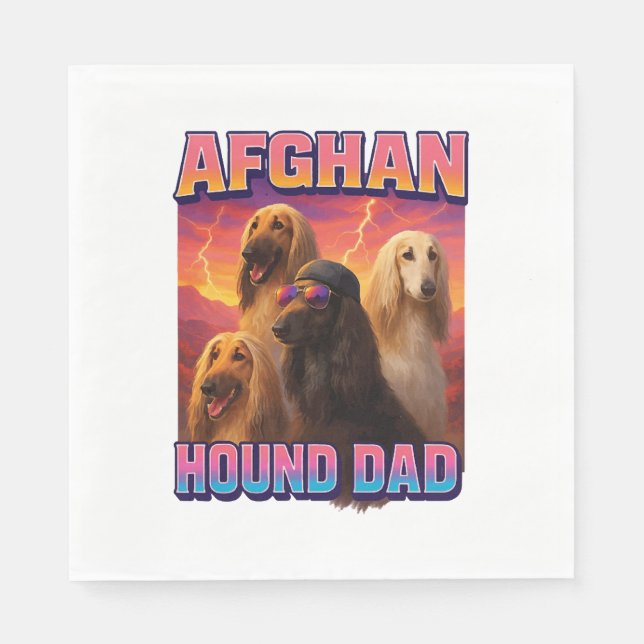 Afghansk hund pappersservett (Framsidan)