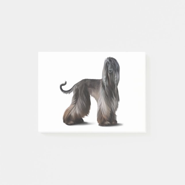 Afghansk hund post-it block (Framsida)