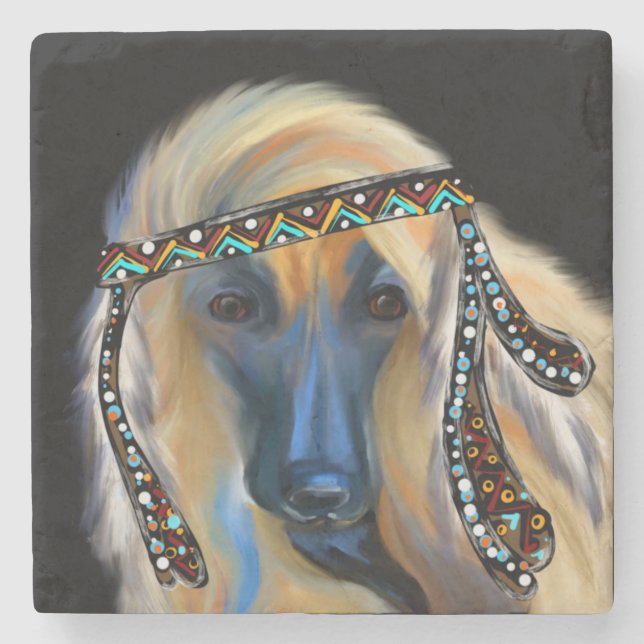 Afghansk hund           stenunderlägg (Framsidan)