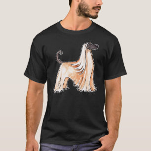 Afghansk hund tee shirt