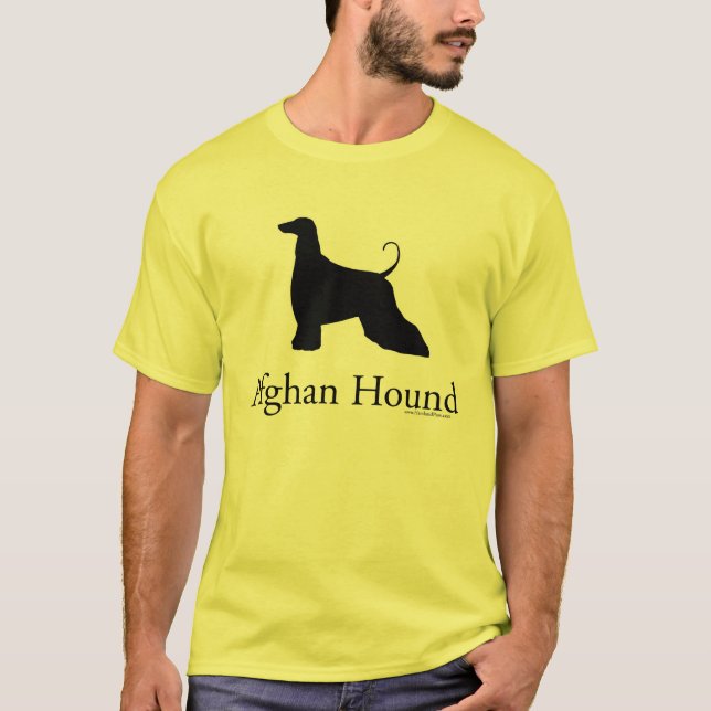 Afghansk hundSilhouette Tee (Framsida)