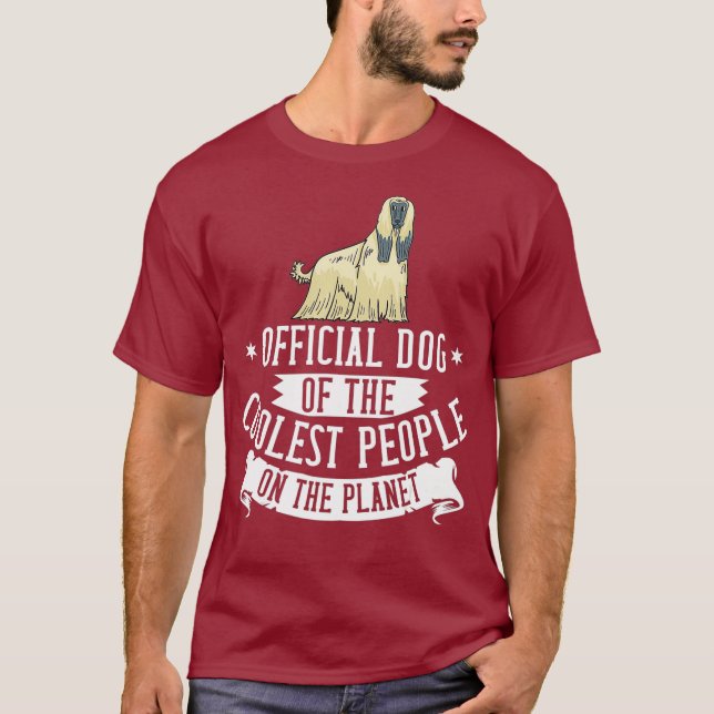 Afghansk hundvalpar (Hund) Ägare Älskare T Shirt (Framsida)