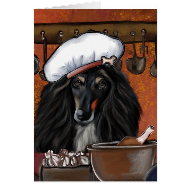 Afghansk kock hälsningskort (Framsidan)