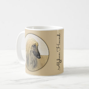 Afghansk ljudmålning - Cute Original Hund Art Kaffemugg