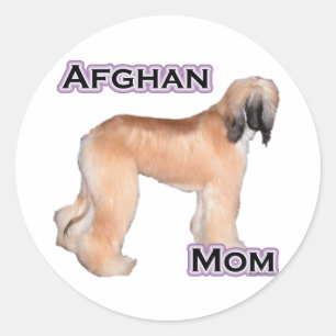 Afghansk Mamma 4 - Sticker Runt Klistermärke