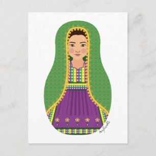 Afghansk Matryoshka vykort
