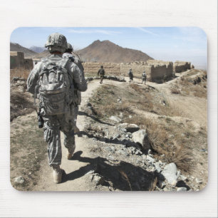 Afghansk medborgarearmé och US-soldater Musmatta